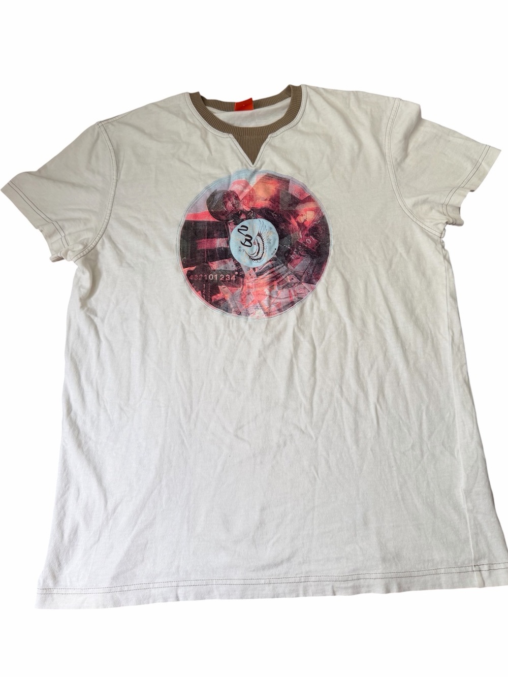 HUGO BOSS Cotton Soft Graphic T-Shirt White Men’s Size Large Made in Portugal
